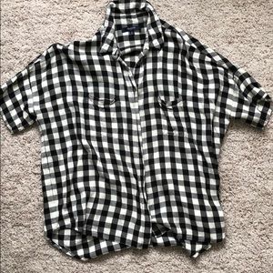 madewell courier button up shirt buffalo check